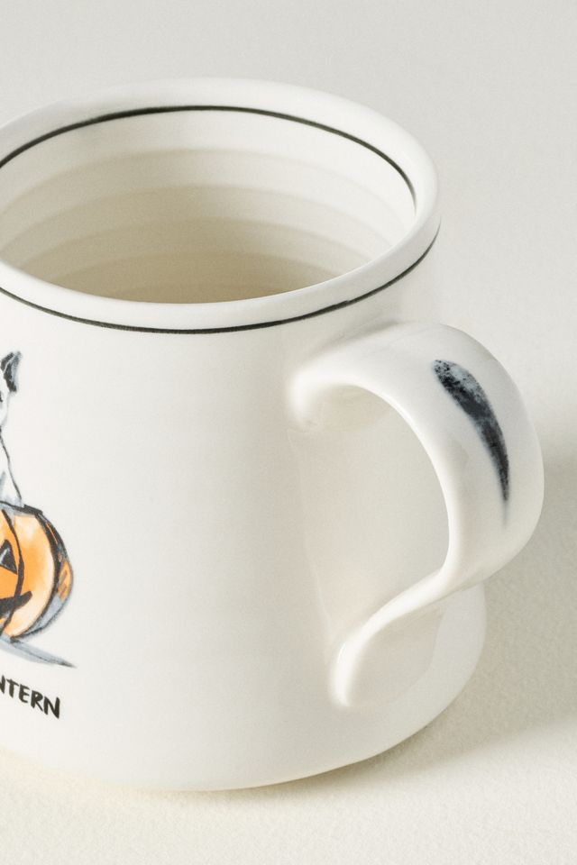 Molly Hatch Stoneware Halloween Dog Mug #4