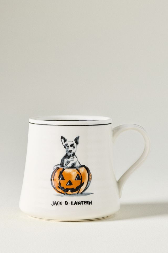 Molly Hatch Stoneware Halloween Dog Mug #2