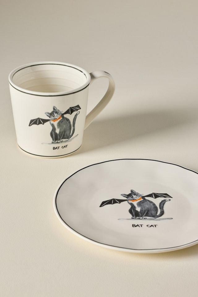 Molly Hatch Stoneware Halloween Cat Mug #3