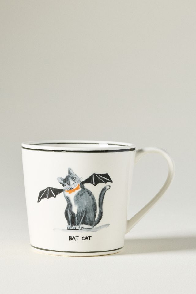 Molly Hatch Stoneware Halloween Cat Mug #2