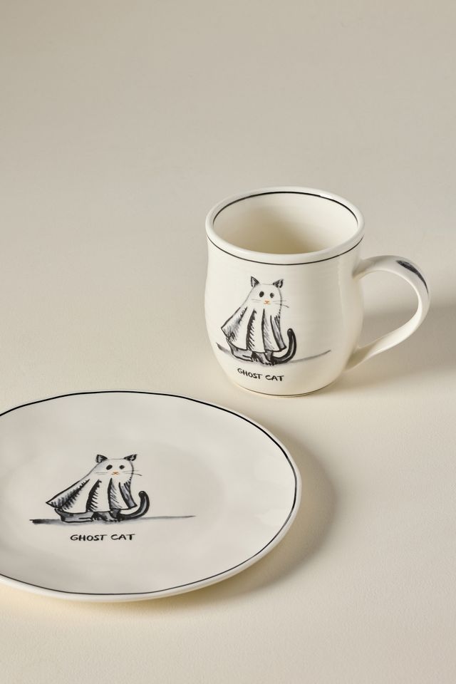 Molly Hatch Stoneware Halloween Cat Mug #4