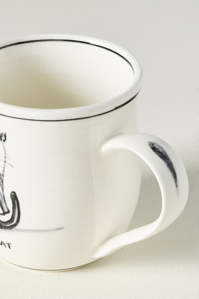 Molly Hatch Stoneware Halloween Cat Mug #2
