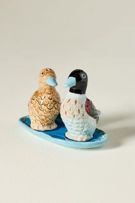 Alana Stoneware Duck Salt & Pepper Shakers
