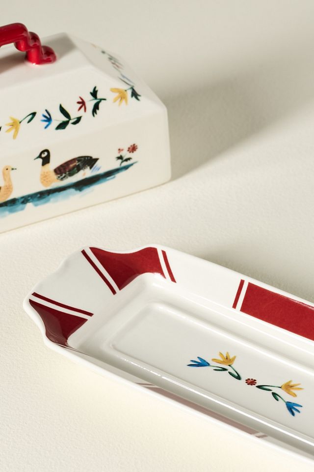 Alana Stoneware Butter Dish #2