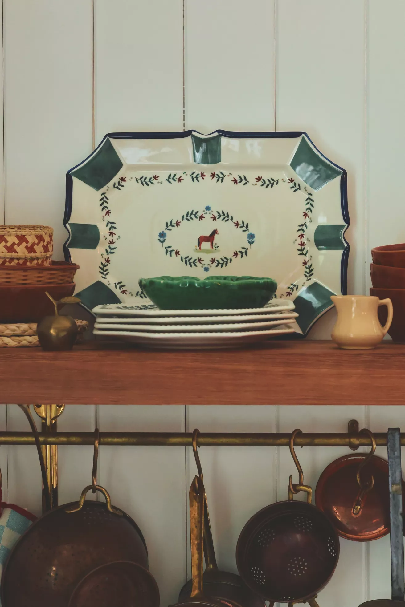 Alana Stoneware Horse Platter