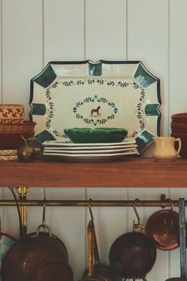 Alana Stoneware Horse Platter