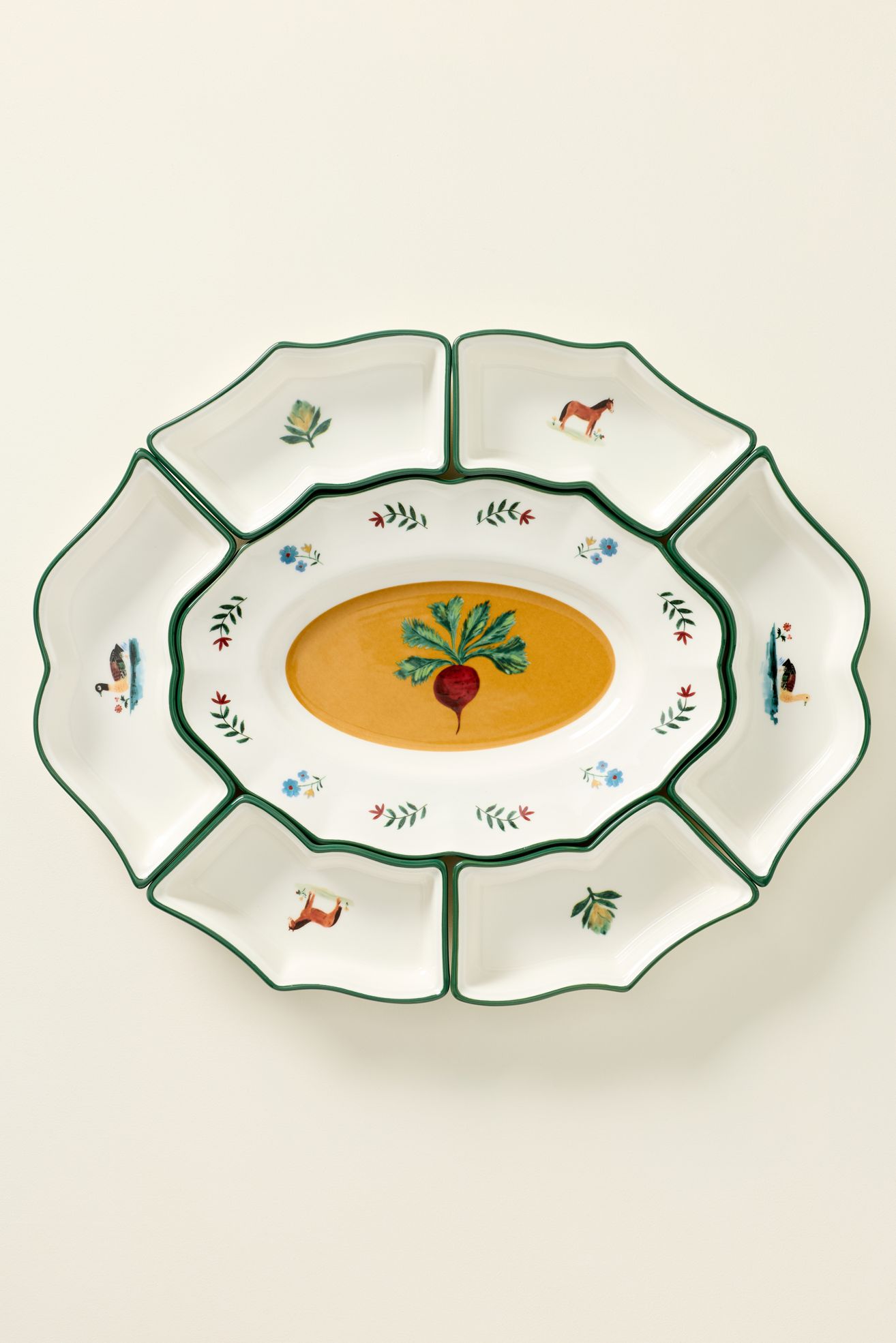 Alana Modular Stoneware Platter - Multi, One Size