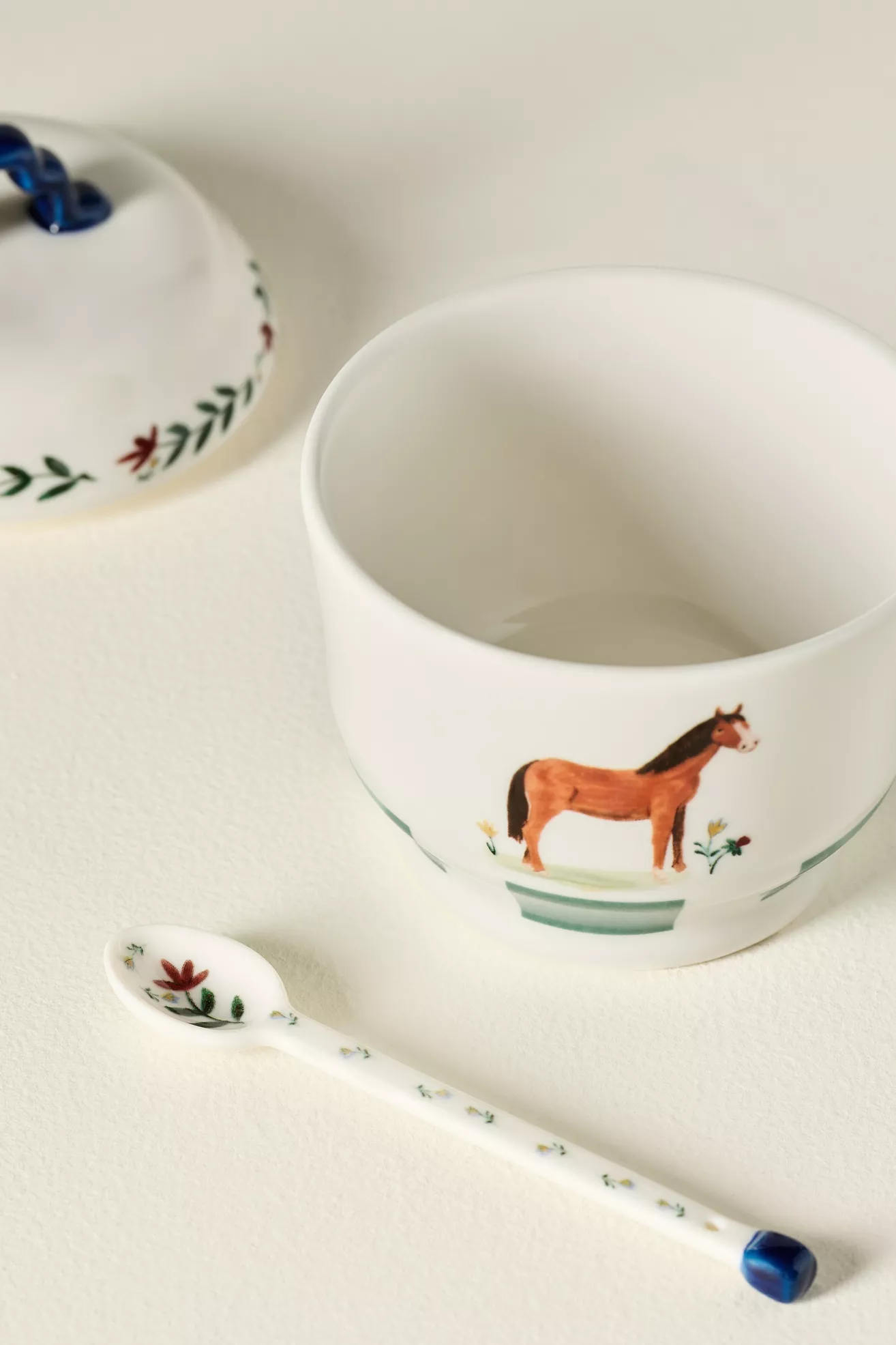 Alana Stoneware Horse Sugar Pot - thumbnail 2
