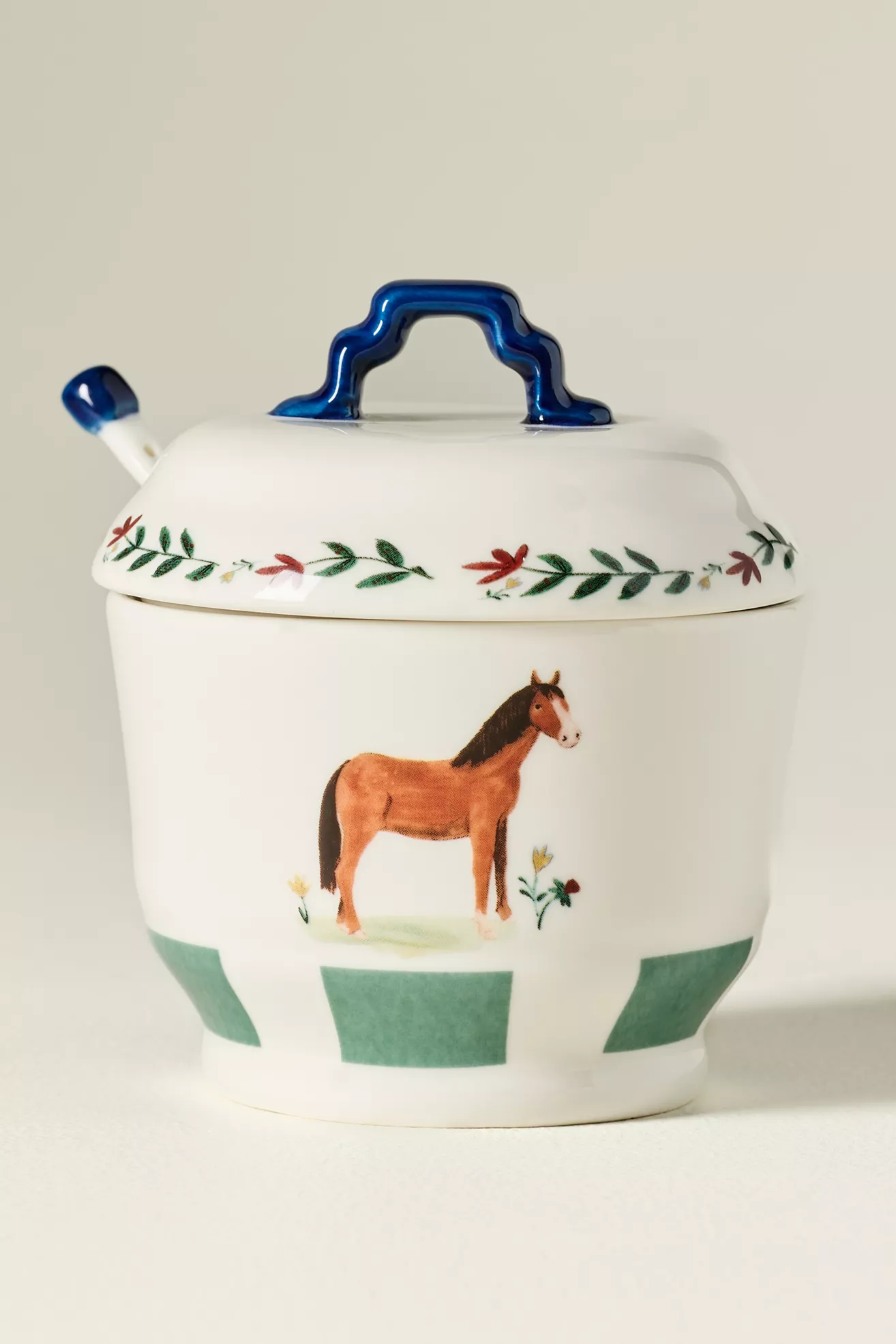 Alana Stoneware Horse Sugar Pot