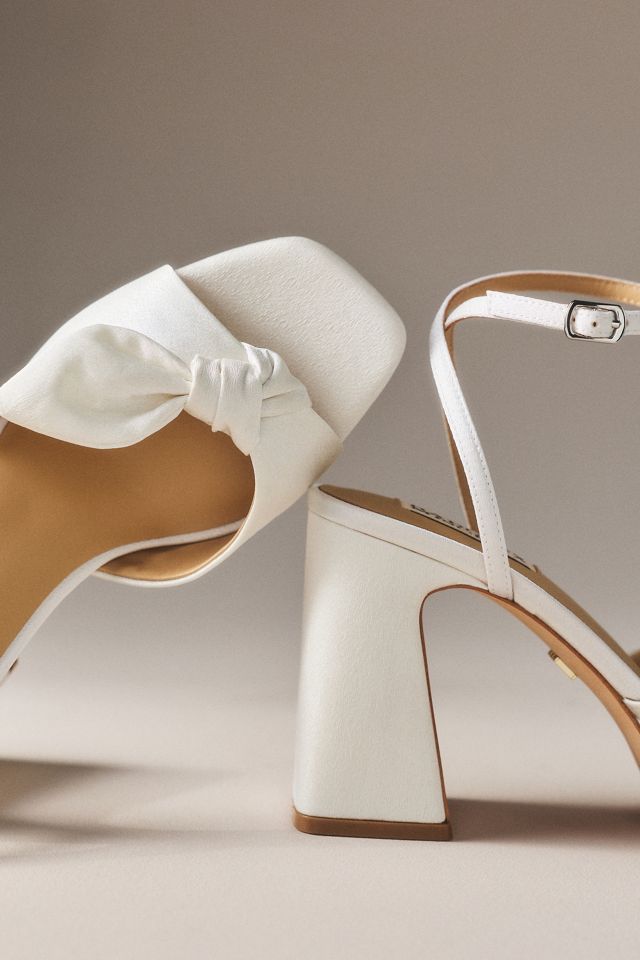 Badgley Mischka Yuki Bow Platform Sandals #1