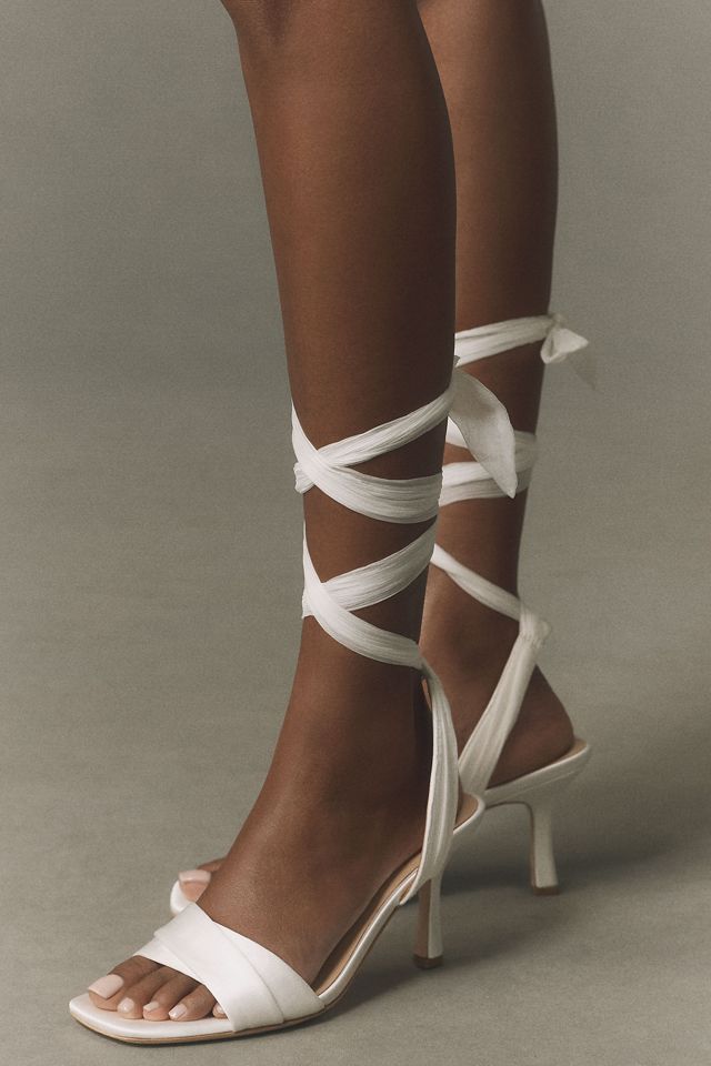 Badgley Mischka Yanis Ankle-Wrap Heeled Sandals #2
