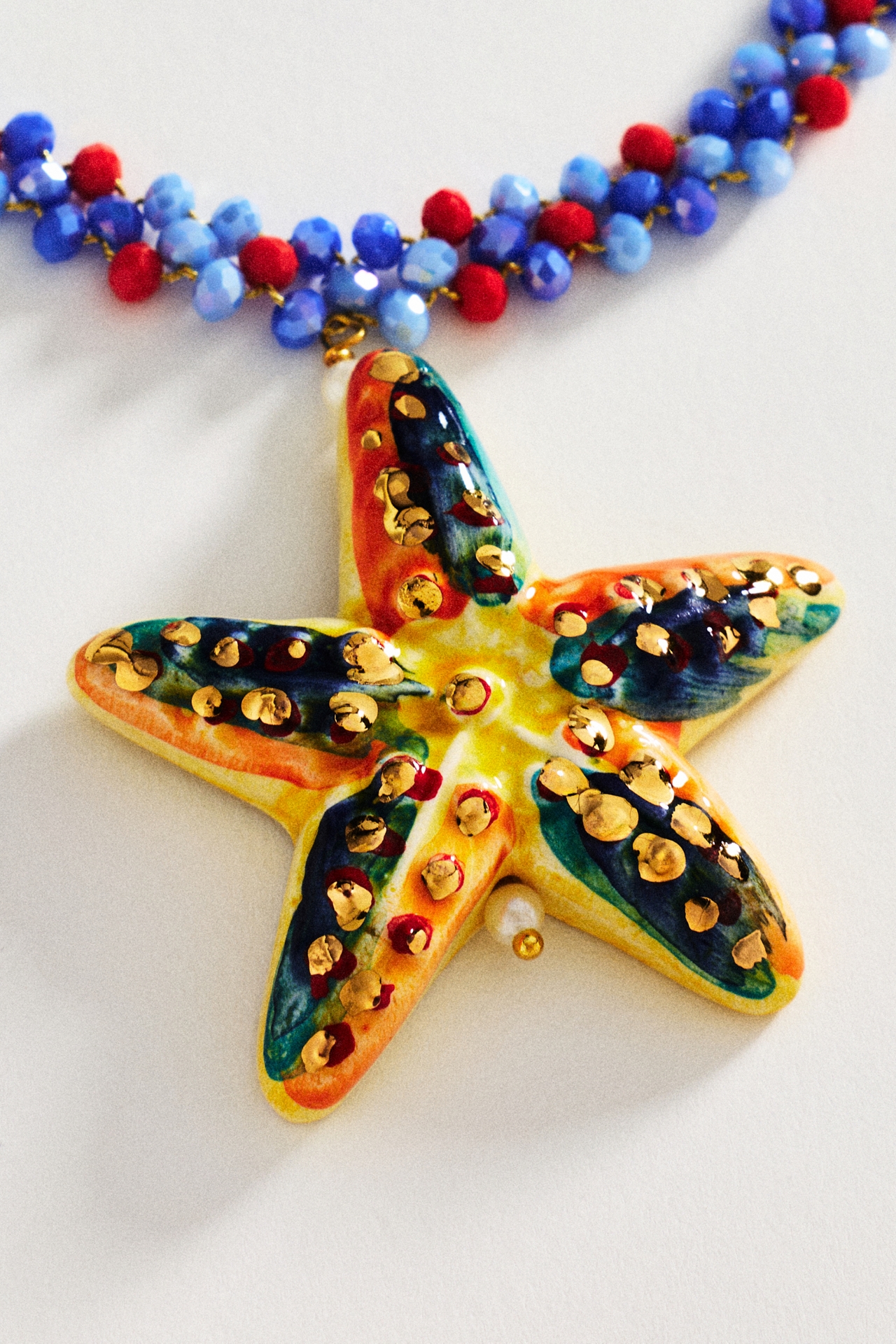 CASHFANA Stella Star Pendant Beaded Necklace