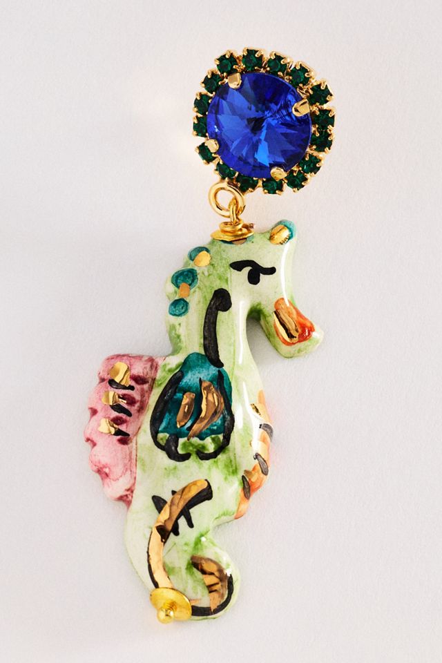 アクセサリー ALIITA CABALLITO DE MAR EARRING CASHFANA Caballito Seahorse Earrings | Anthropologie