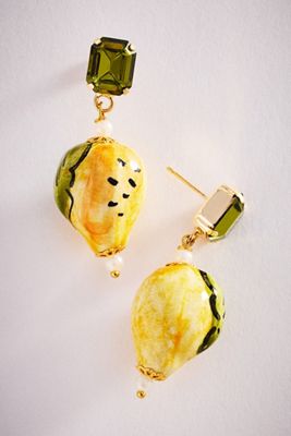 CASHFANA Limone Drop Earrings