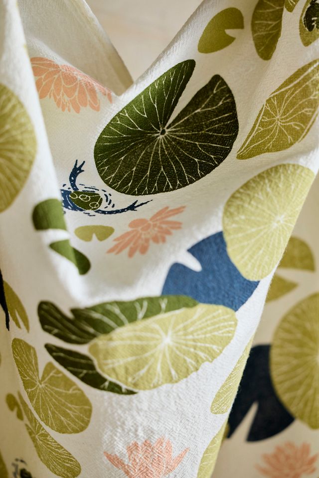 Lily Pond Dish Towel #1