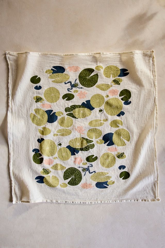 Lily Pond Dish Towel #2