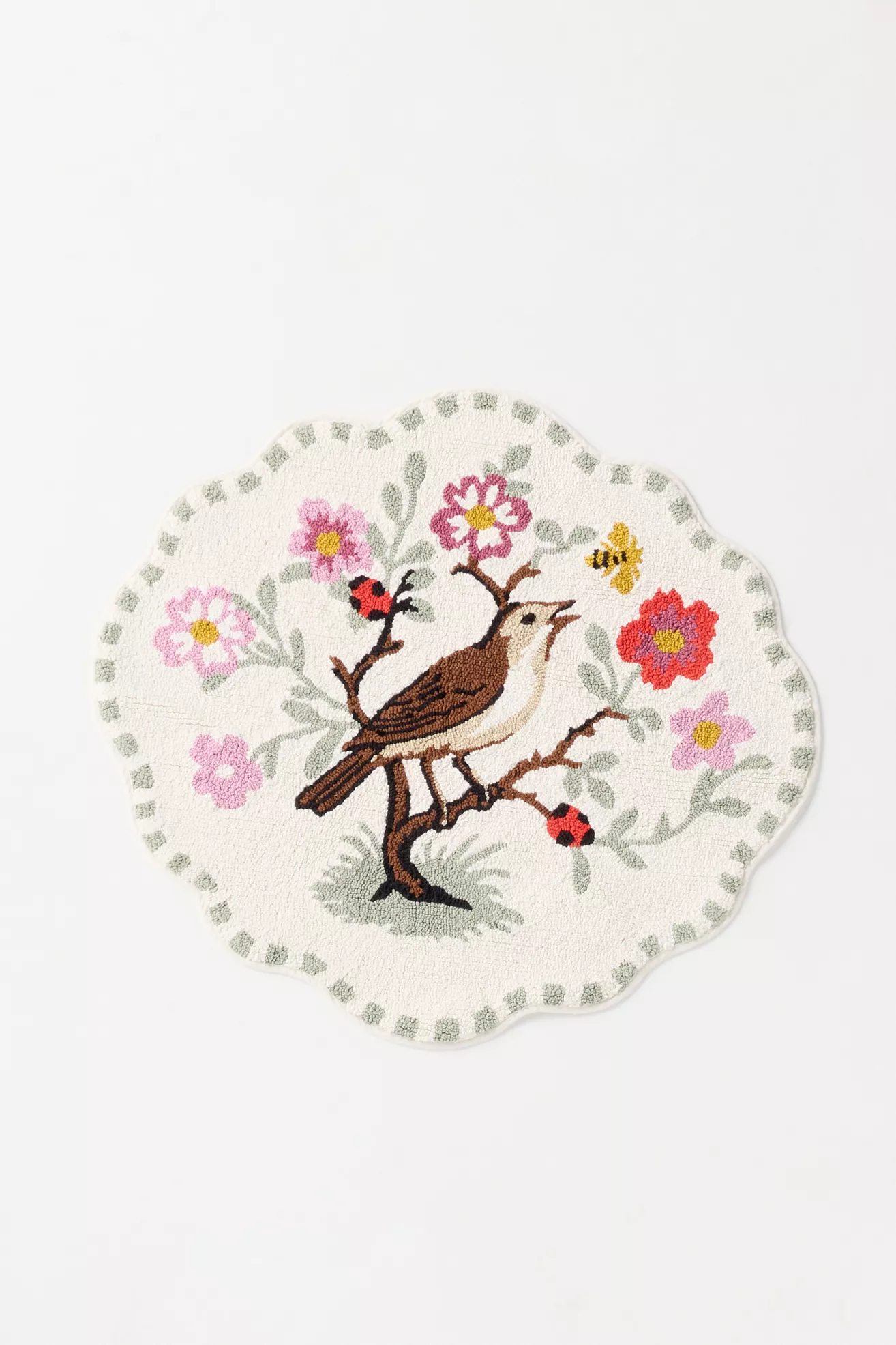Cotton Bird Shaped Bath Mat