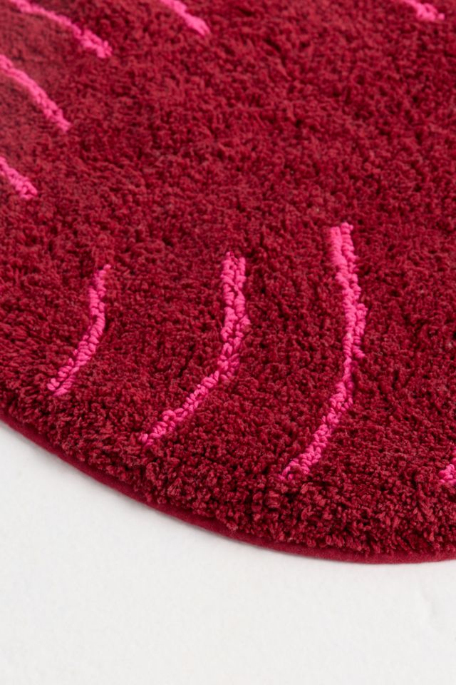 Tappetino da Bagno Sagomato in Cotone Tufted Radish #1