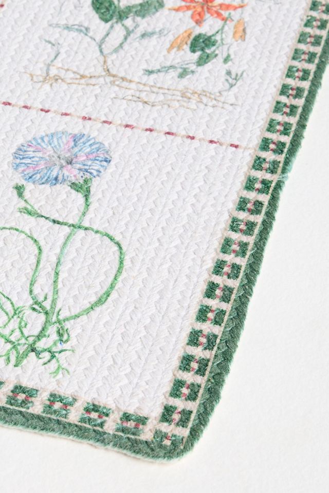 Botanica Cotton Printed Bath Mat #1