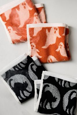 Icon Jacquard Spooky Dishcloths, Set of 4