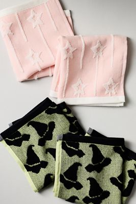 Icon Jacquard Spooky Dishcloths, Set of 4