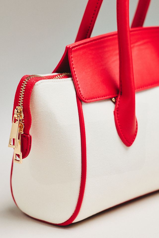 Canvas Foldover Satchel Tote Bag #2