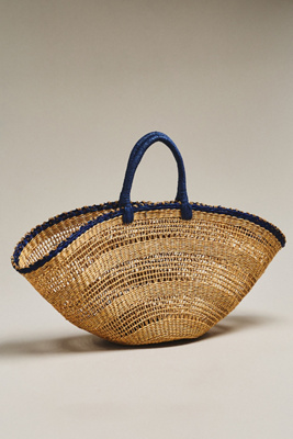 Raffia Straw Basket Bag