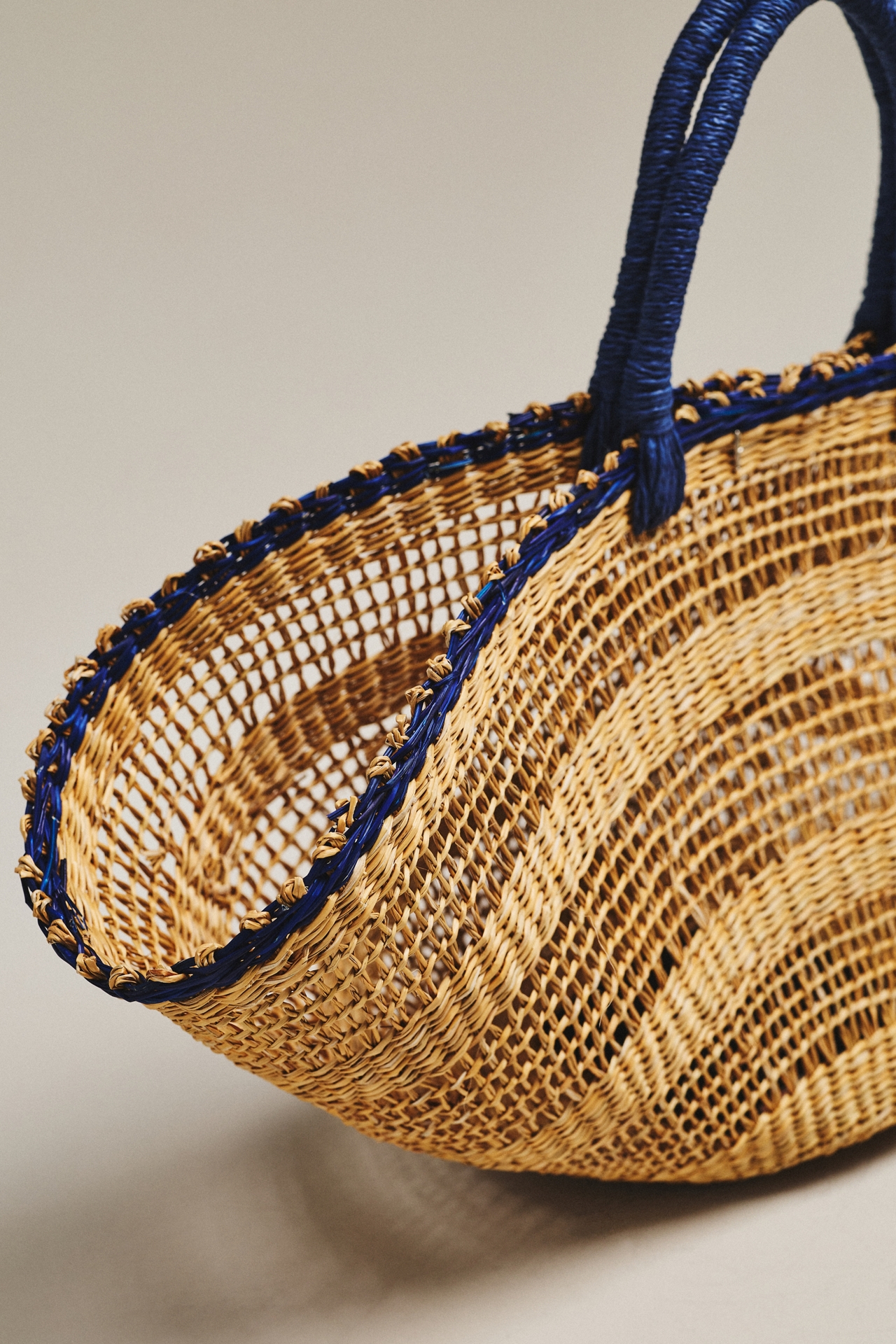 Raffia Straw Basket Bag