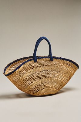 Raffia Straw Basket Bag