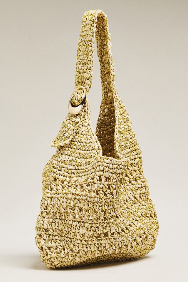 Nikki Raffia Buckle Bag #1