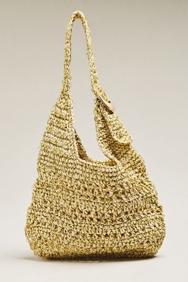 Nikki Raffia Buckle Bag