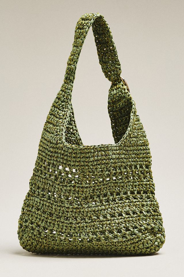 Nikki Raffia Buckle Bag #1