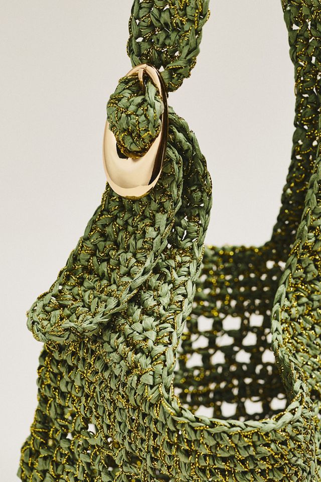 Nikki Raffia Buckle Bag #2