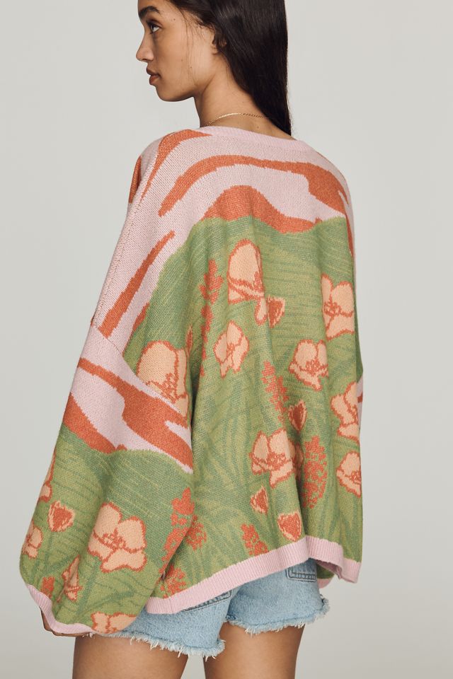 Bel Kazan Floral Landscape Cardigan #2
