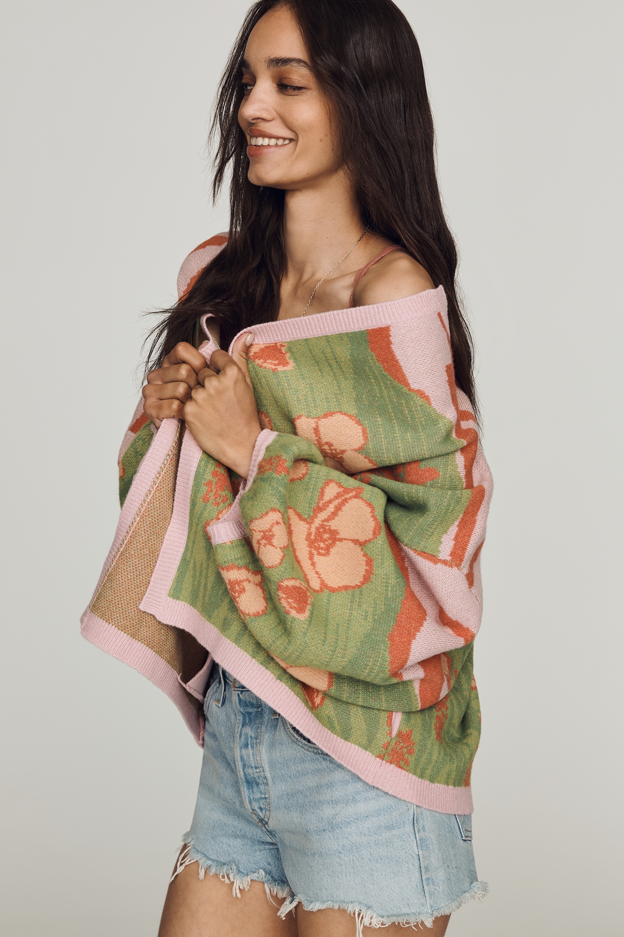 Bel Kazan Floral Landscape Cardigan