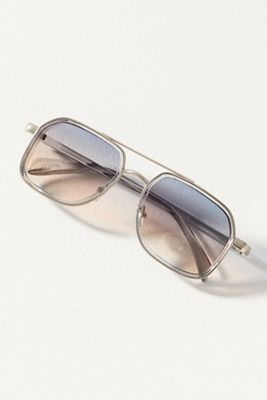 Eyeking Small Metal Geometric Square Sunglasses | Anthropologie display picture 1