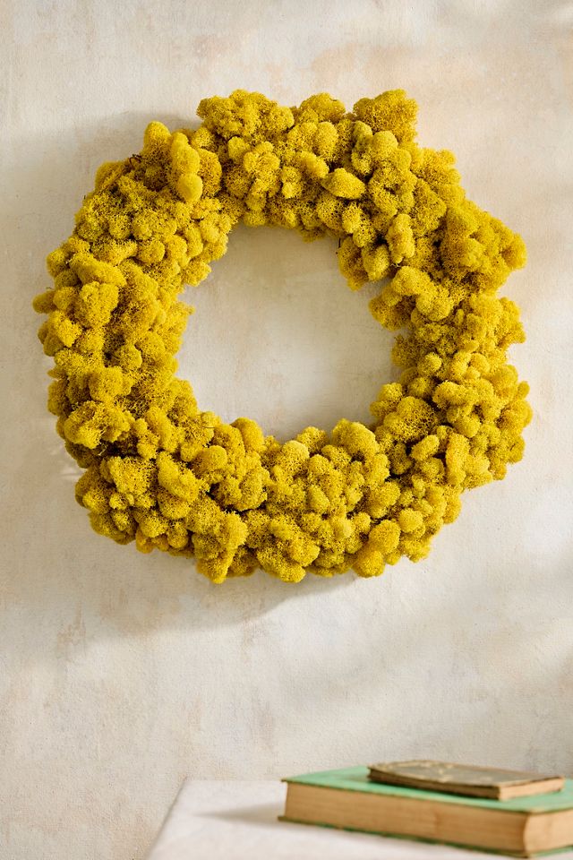 Sunshine Reindeer Moss Wreath #2