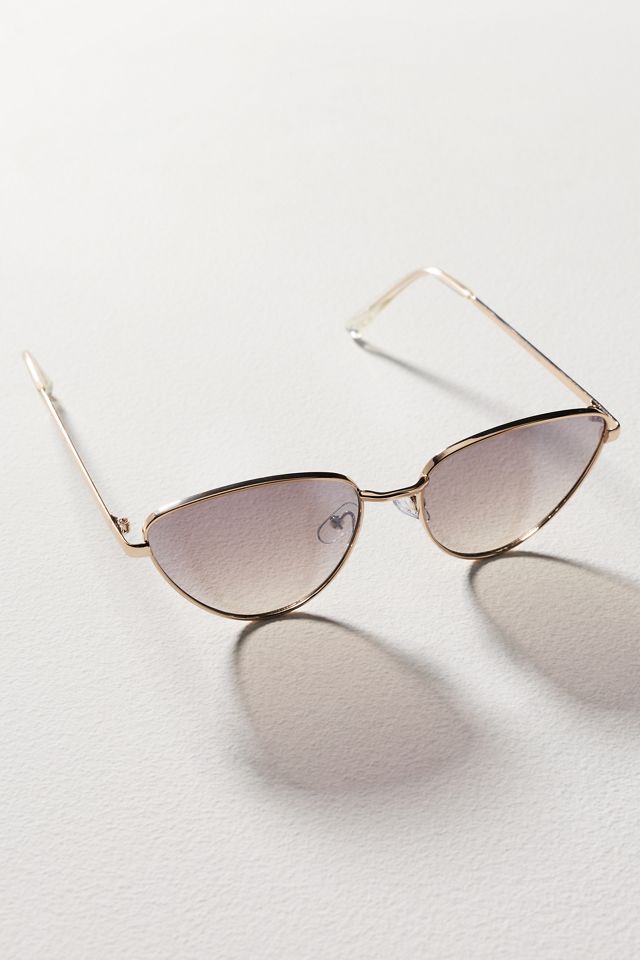 Anthropologie I -SEA translucent metal cat eye sunglasses Anthropologie Cat-Eye Metal Rim Sunglasses by Anthropologie  main image 3
