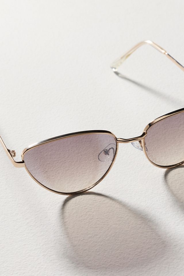 Cat-Eye Metal Rim Sunglasses | Anthropologie display picture 3