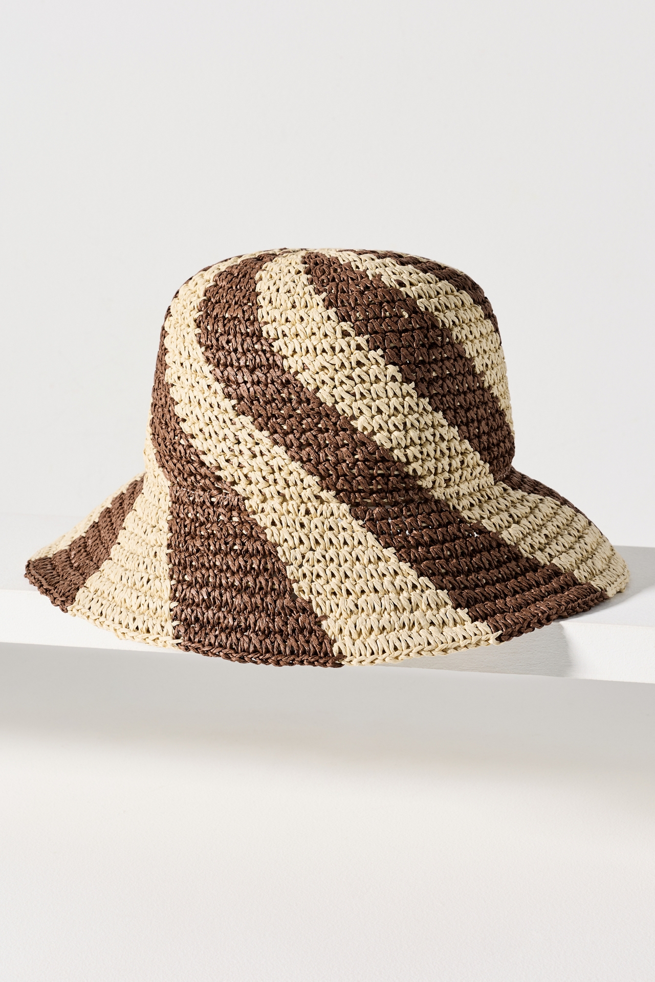 Swirl Stripe Woven Bucket Hat