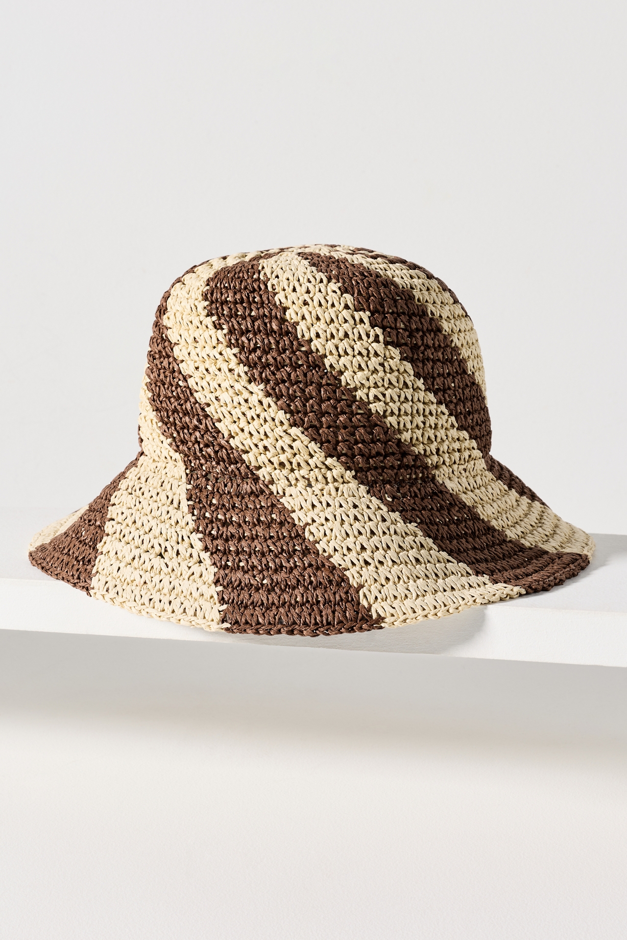 Swirl Stripe Woven Bucket Hat