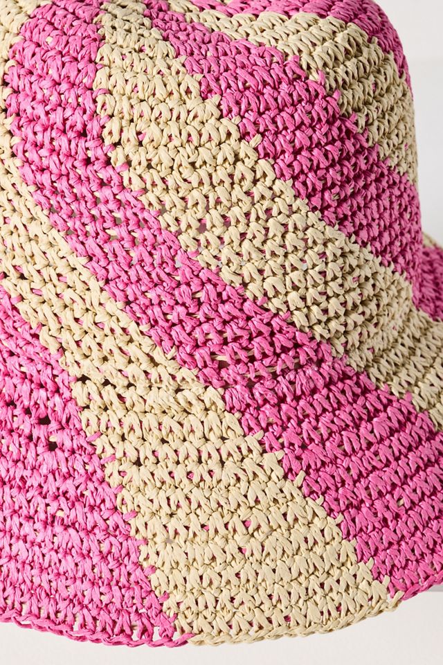 Swirl Stripe Woven Bucket Hat #2