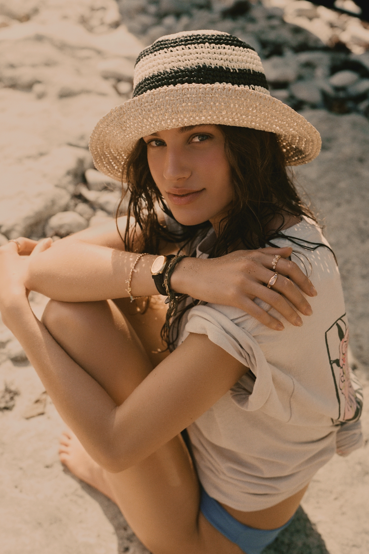 Straw Bucket Hat
