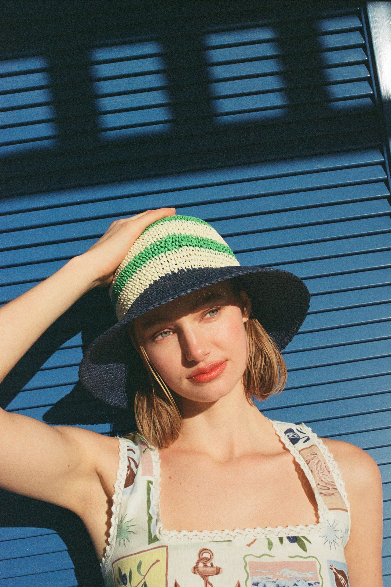 Straw Bucket Hat