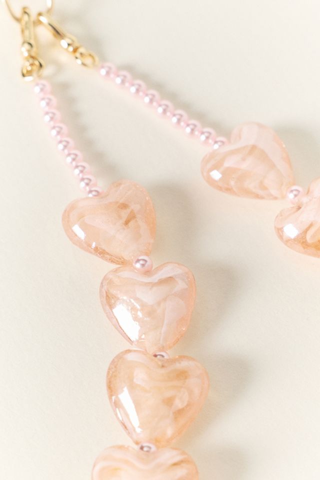 Heart Icon Beaded Phone Chain #1