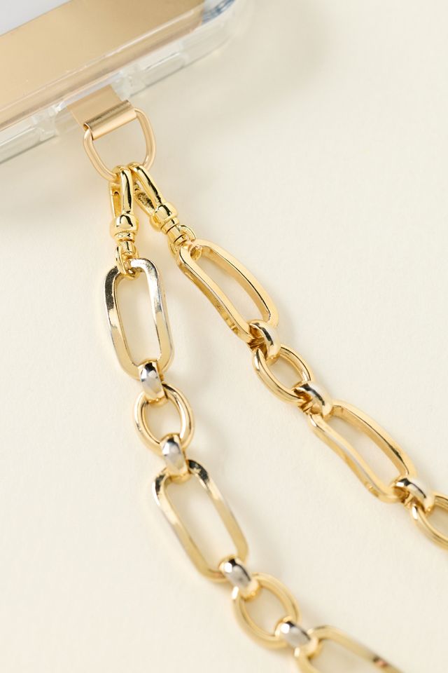 Vintage-Inspired Gold Phone Chain #1