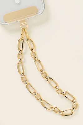 By Anthropologie Vintage-Inspired Gold Phone Chain