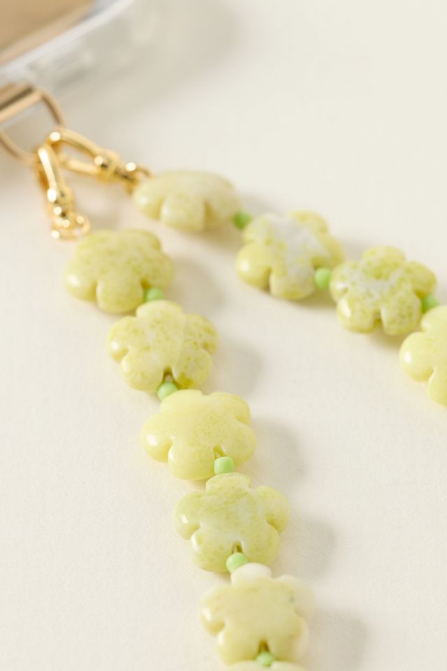 By Anthropologie Floral Stone Phone Chain #2