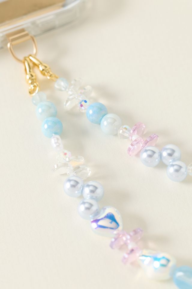 By Anthropologie Iridescent Beaded Phone Chain #1