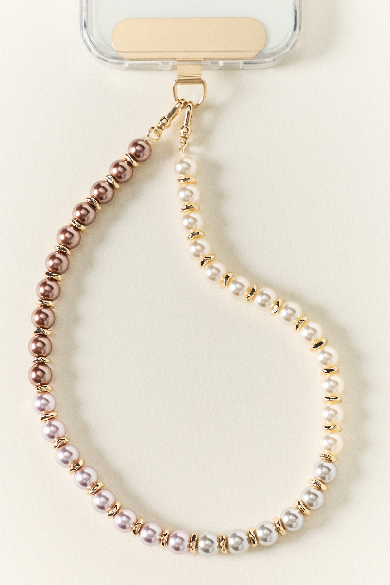 By Anthropologie Colorful Pearl Phone Chain